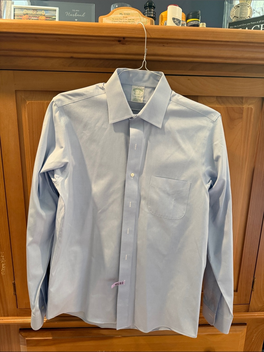 Brooks Brothers Light Blue Dress Shirt with Chest Pocket